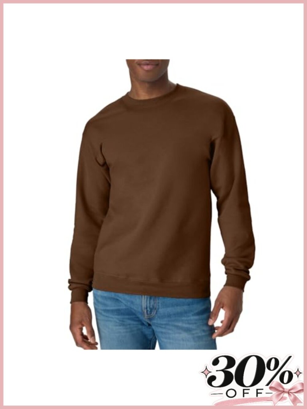 EcoSmart Cotton-Blend Fleece Crewneck Sweatshirt Big & Tall Pullover